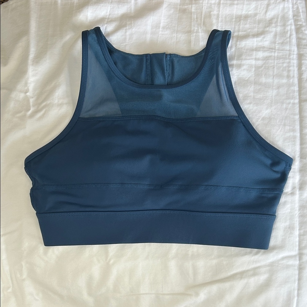 ZYIA Teal Mesh Sports Bra